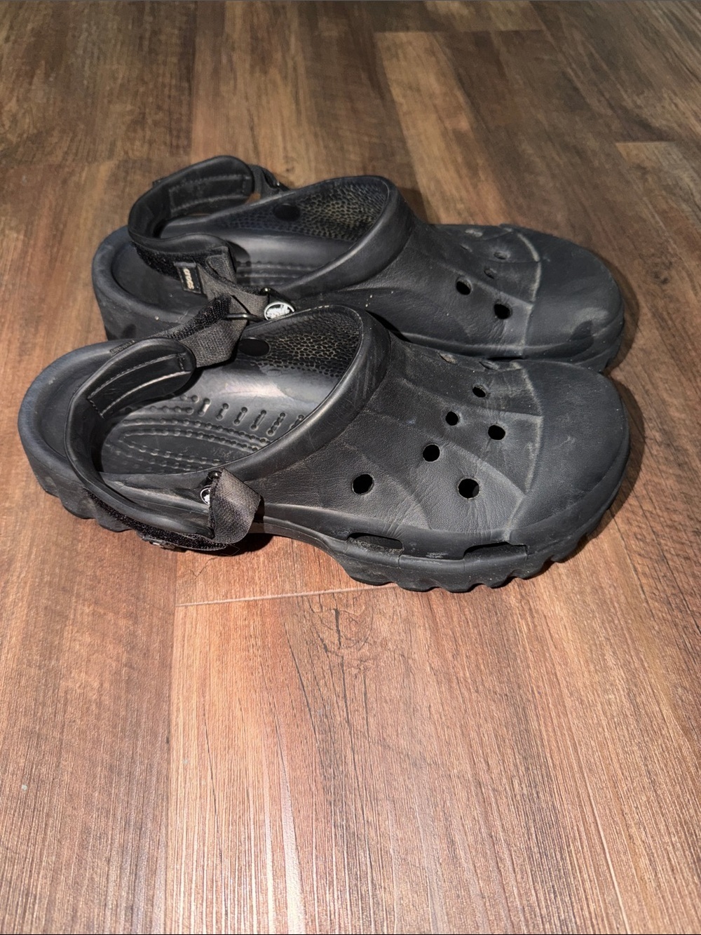 Mens crocs off road sports clog black size M10/W12